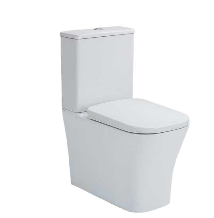 High quality two-piece ceramic toilet, modern design with P-Trap and S-Trap for hotel bathrooms, CE certified, best seller in Euro 