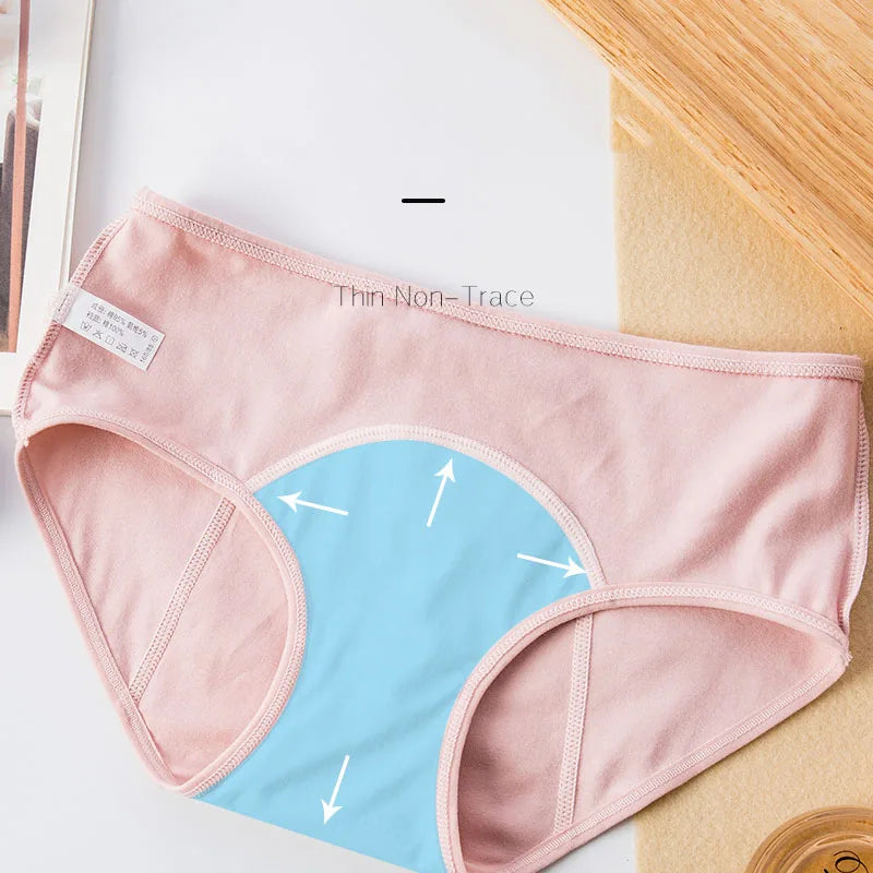 Anti-leak, breathable, cotton menstrual panties