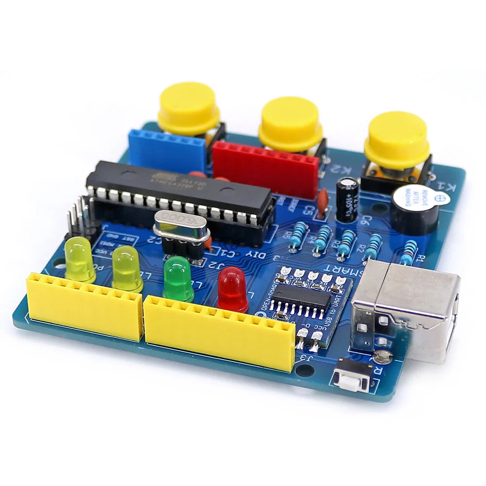 ATmega328P R3 Programming Kit – LED &amp; Buzzer DIY