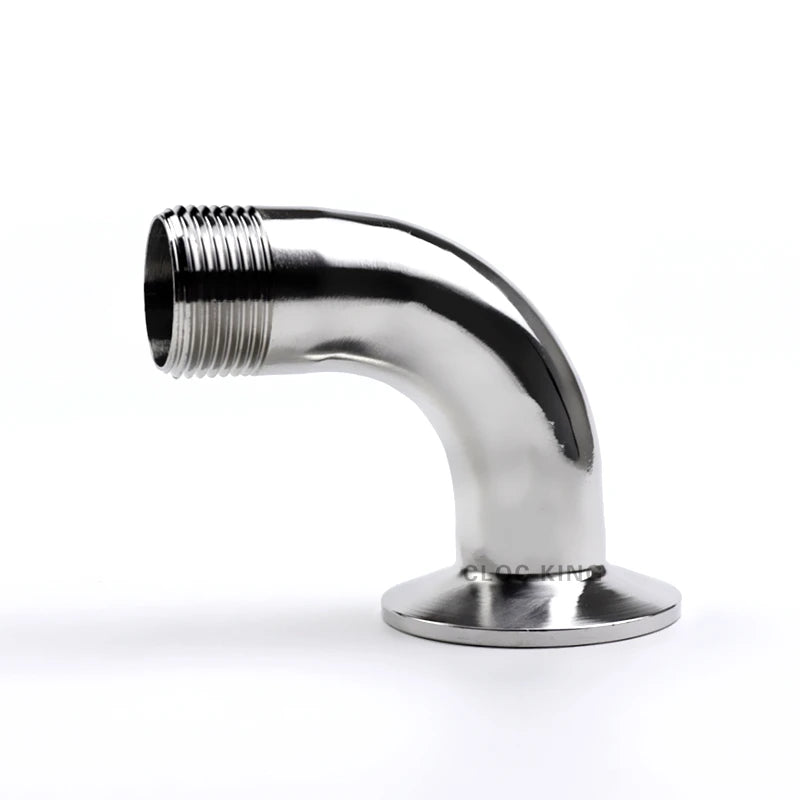 3/8" 1/2" 3/4" 1" BSPT Male 1.5" Tri Clamp 90 Degree Elbow SS304/316L Stainless Steel Sanitary Pipe Fitting Home Brew Beer Wine - Daisan Mart
