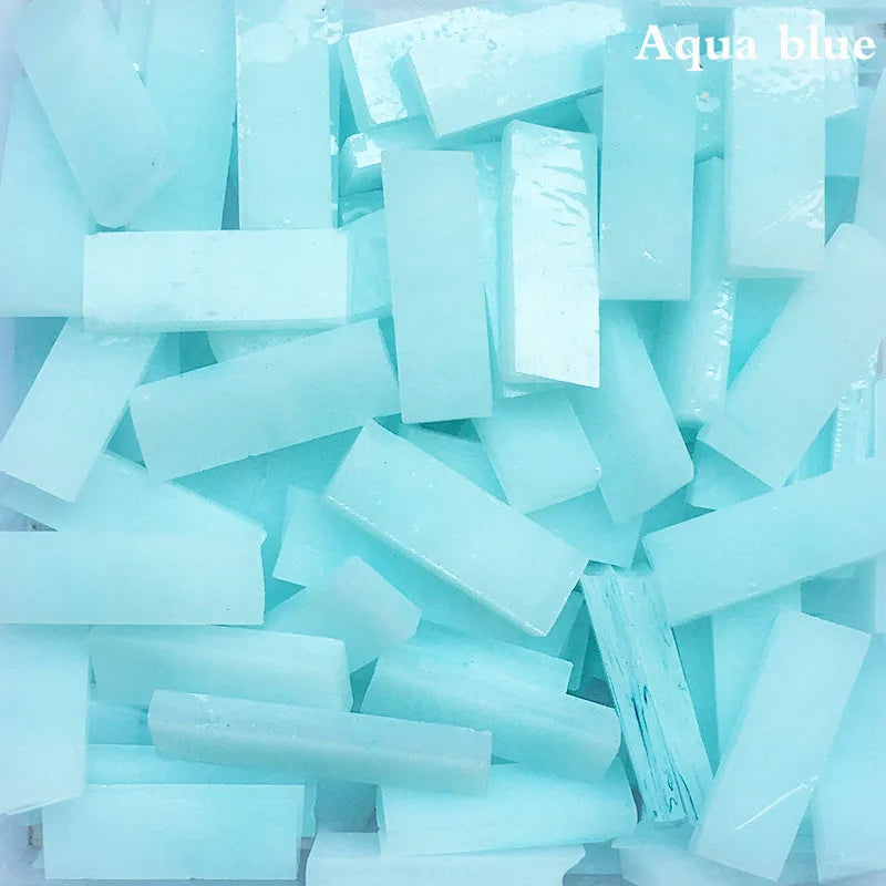 Thanh Mosaic Kính Tái Chế 7x21mm Trang Trí DIY 1000g