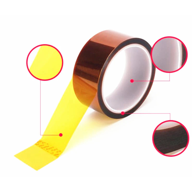 3-30mm Kapton Tape Polyimide Adhesive Insulating capton tape Electric insulating Heat Tape For PCB insulation  Protection - Daisan Mart