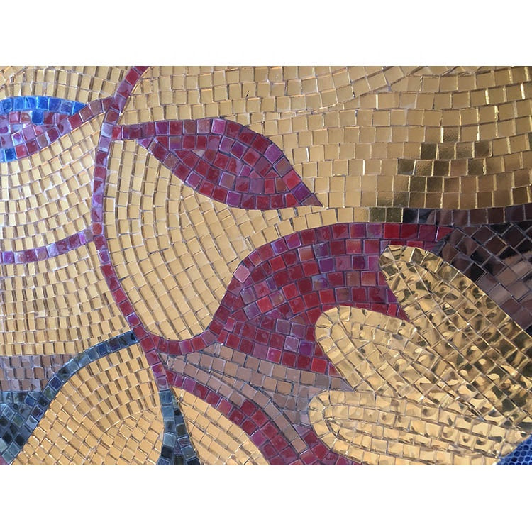 Custom design wall mosaic bird decoration glass mosaic art piece 