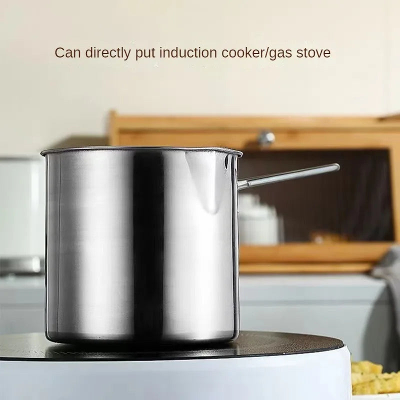 Mini Stainless Steel Fryer with Oil Filter &amp; Convenient Thermometer