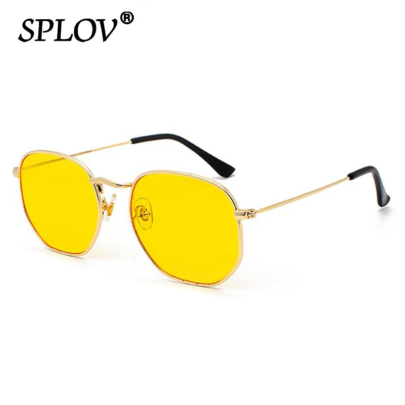 Kính Mắt Lục Giác Retro Kim Loại Chống UV Thời Trang - Daisan Mart