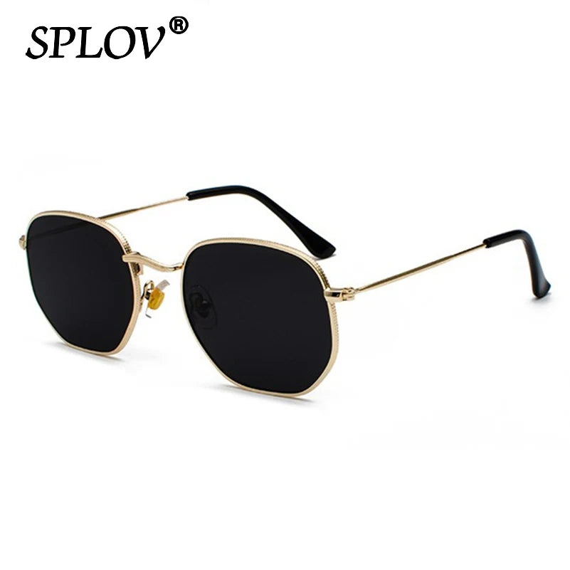 Kính Mắt Lục Giác Retro Kim Loại Chống UV Thời Trang - Daisan Mart