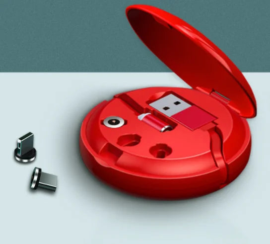 3in1 Magnetic Fast Charging Cable for iPhone TypeC Android