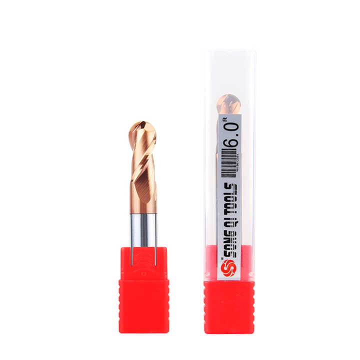 SONGQI Milling Cutters Used Carbide End Mill Cutter 45degree Ball Nose End Mill Cnc Router Machine Cutter 