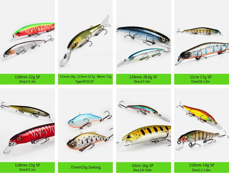 Mồi Câu Chuyên Nghiệp Bearking 175mm Nổi Slim Minnow