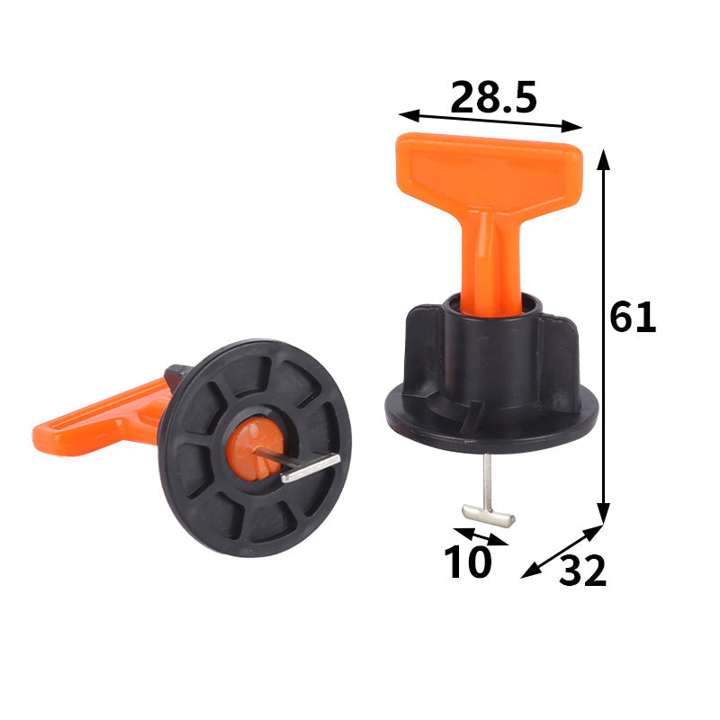 Installation kit and plastic wedges for tiles 