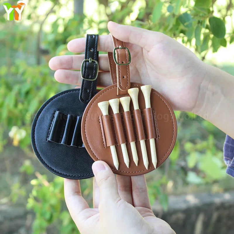 Thẻ Da Golf Đính Kèm Đựng Tee - Quà Tặng Phụ Kiện Nam