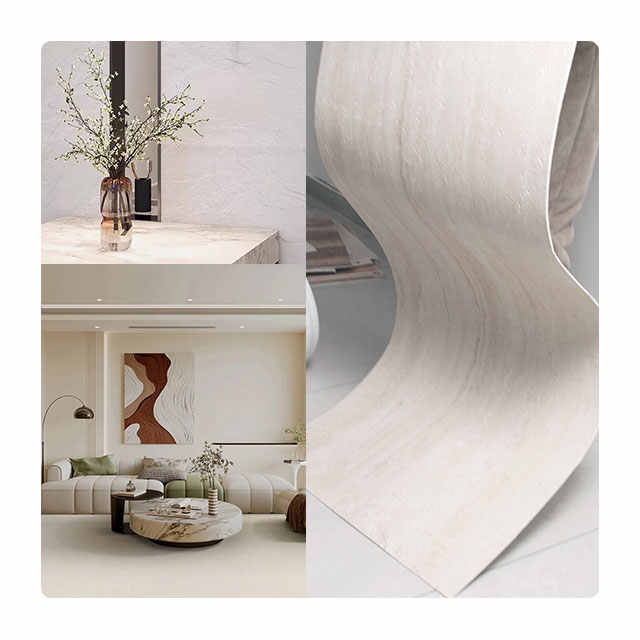 Flexible Slate Fireproof MCM Flexible Slate Looks Like Marble and Interior Facade Wall Tiles 