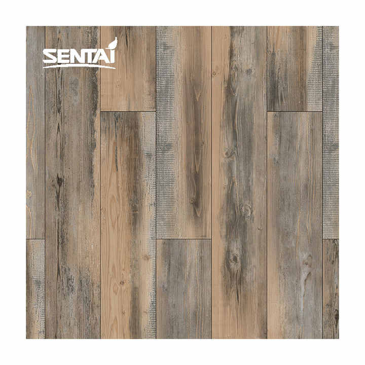 Cheap wood grain plastic flooring from Chinese manufacturer Sentai 