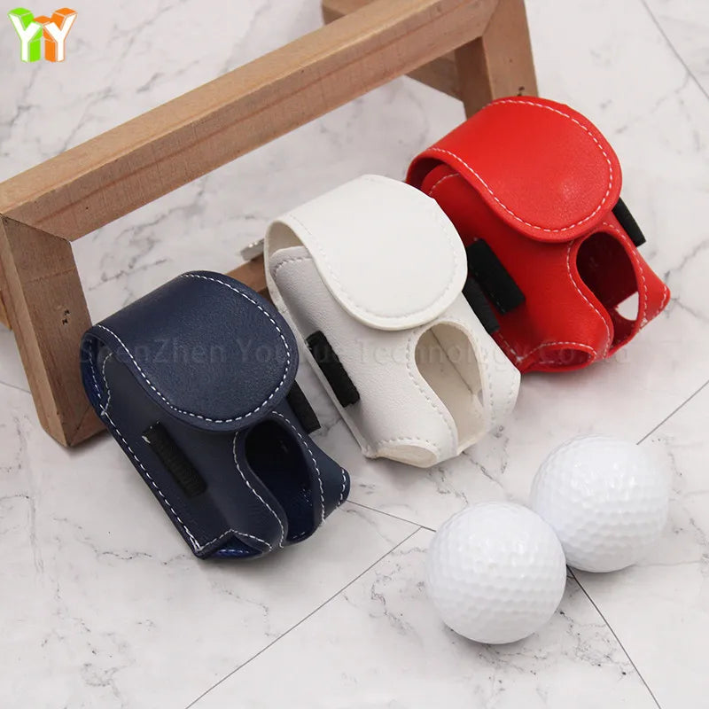Stylish &amp; Convenient PU Leather Golf Ball Bag