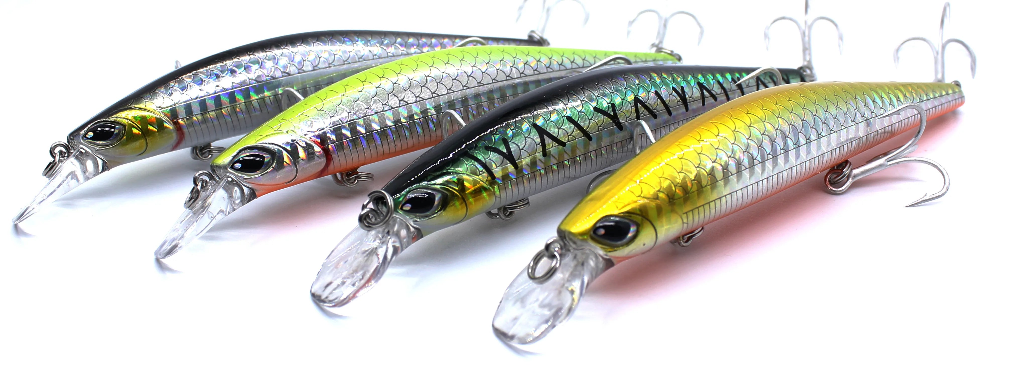 AOCLU-Minnow Jerkbait Wobbler, Deep Hard Bait Lure, Magnet Weight Transfer, Long Easy Distance Cast, 120mm, 20g Diving, 1.8m