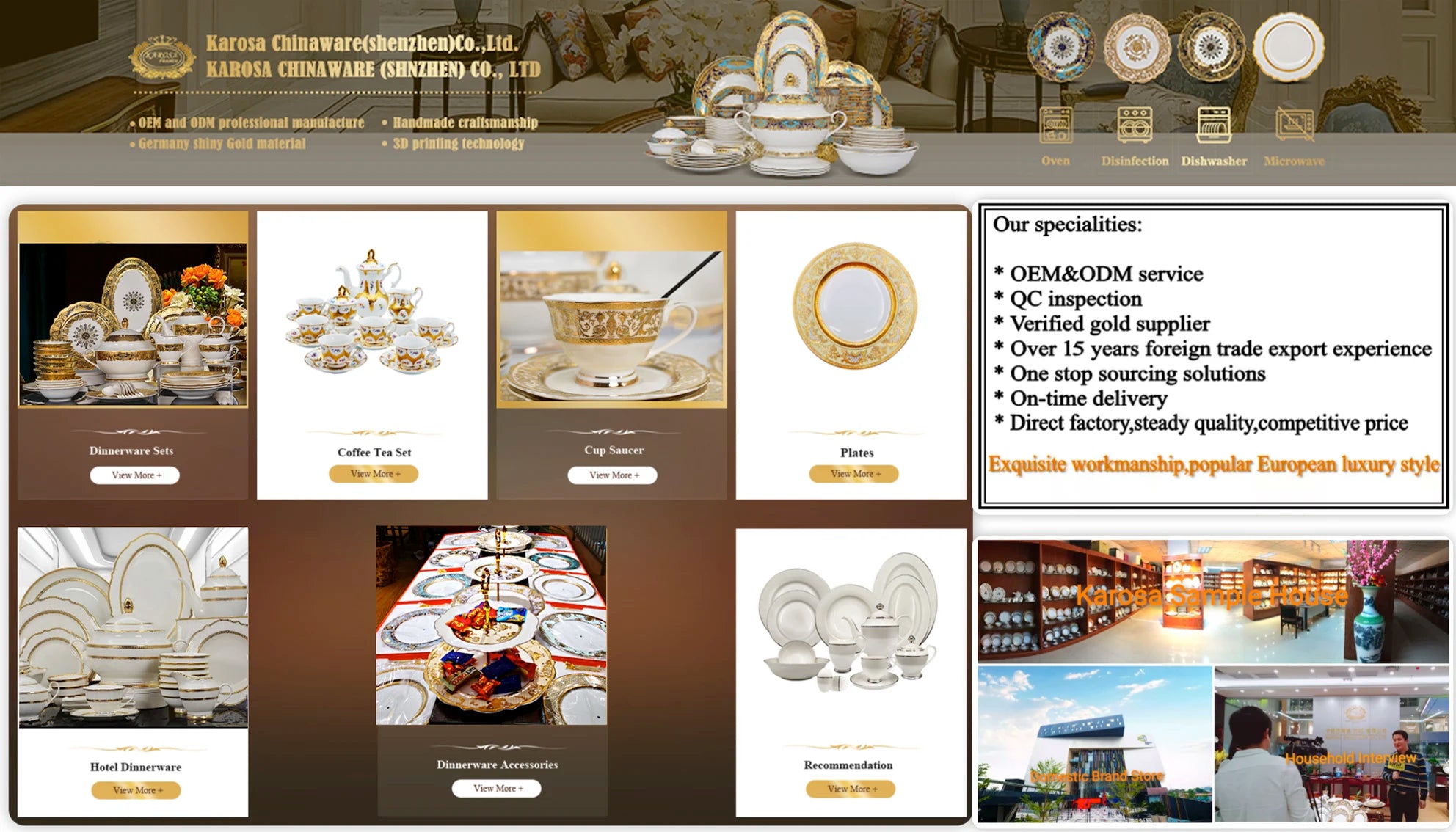 Bộ 24 Ly Tách Hoạ Tiết Vàng Sang Trọng Uống Trà