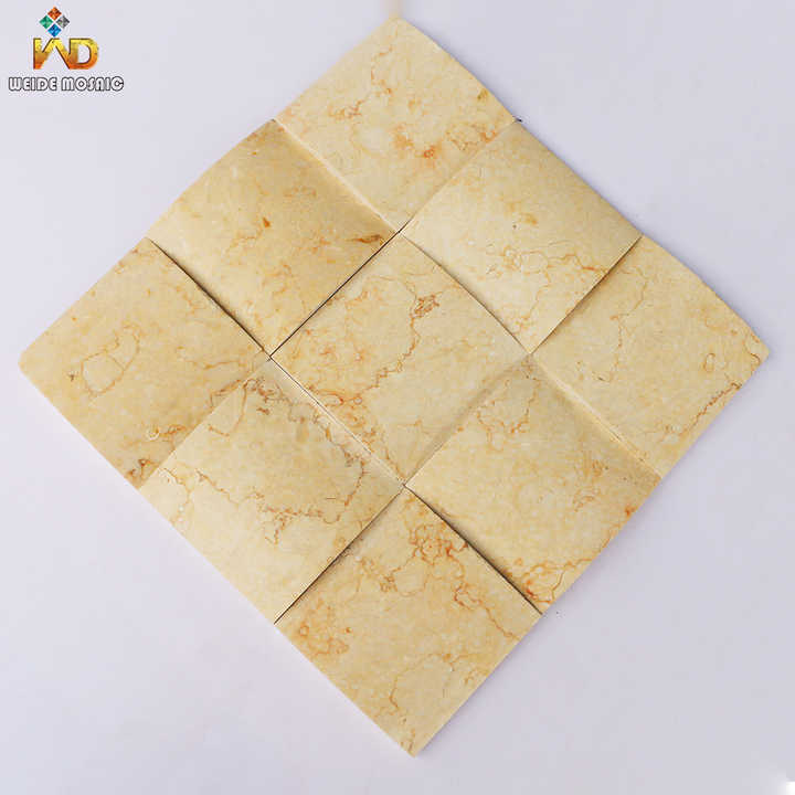Beige Marble Arched Wall Tiles For 3D Background Wall