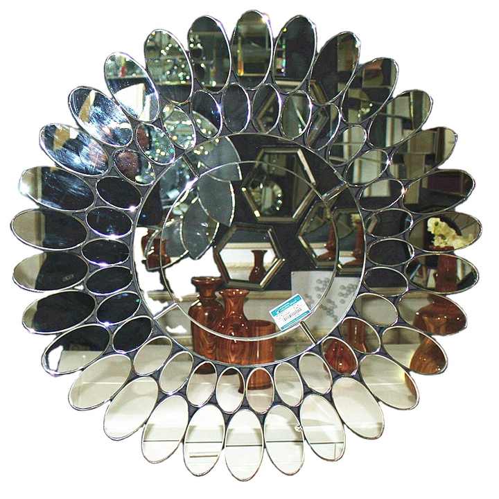 Beautiful special design wall decorative glass mirror in modern style 
