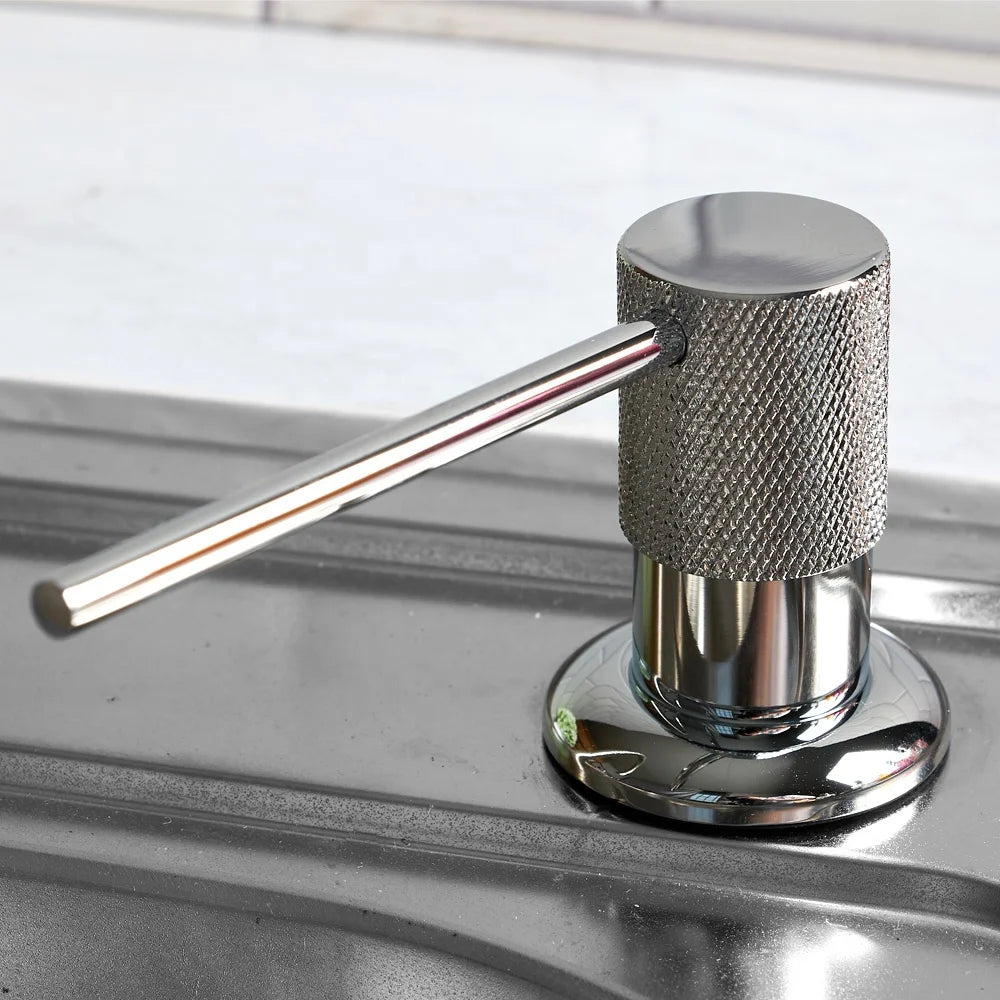 New Design Brass Dish Kitchen Manual Sink Brass Soap Dispenser in Chrome and Gold Colors for Kitchen Sink - Daisan Mart