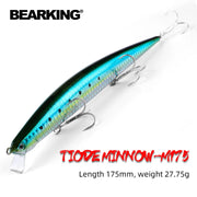 Mồi Câu Chuyên Nghiệp Bearking 175mm Nổi Slim Minnow