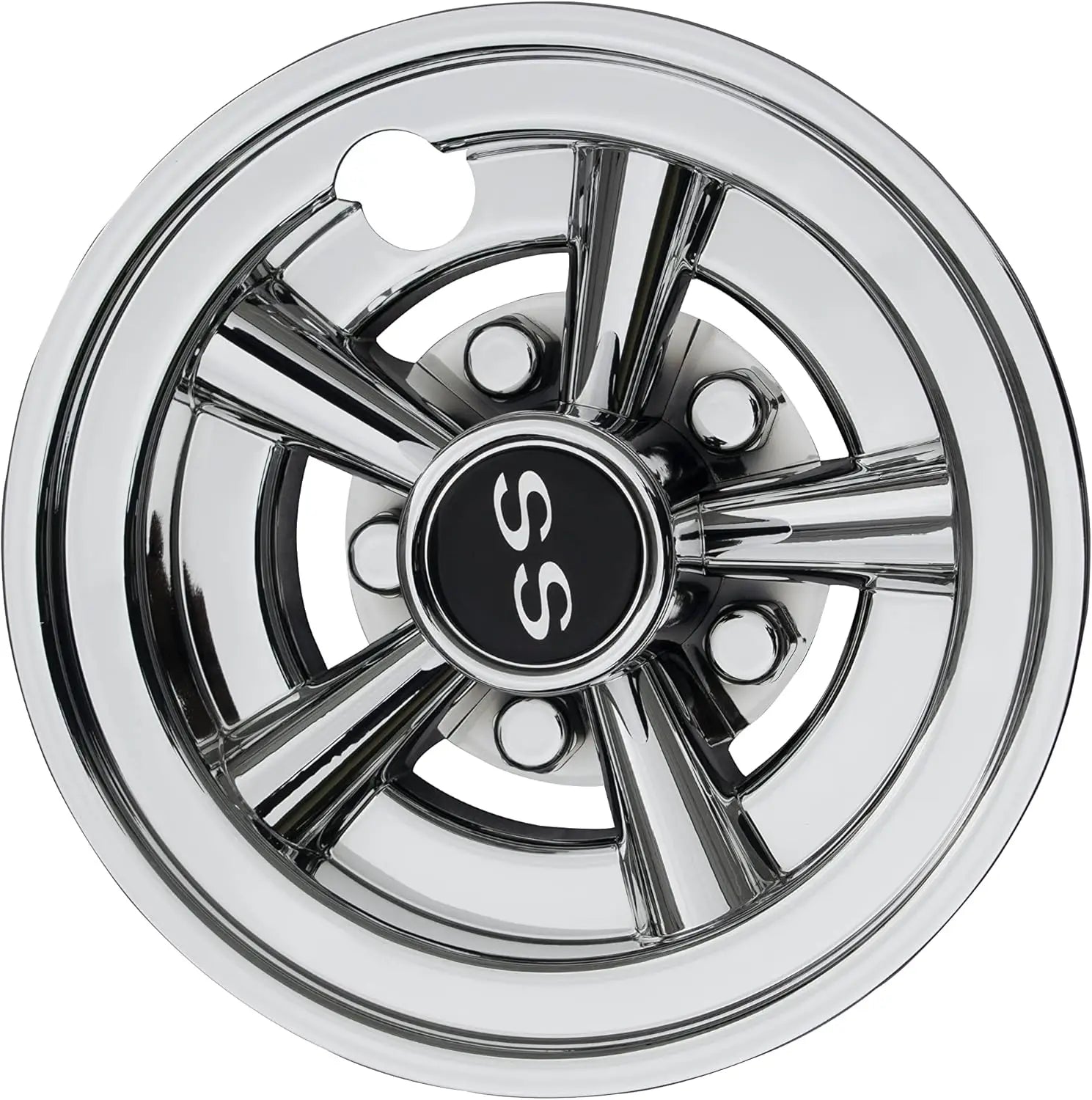 Set of 4 8 Inch SS Wheel Covers for EZGO Yamaha Golf Carts