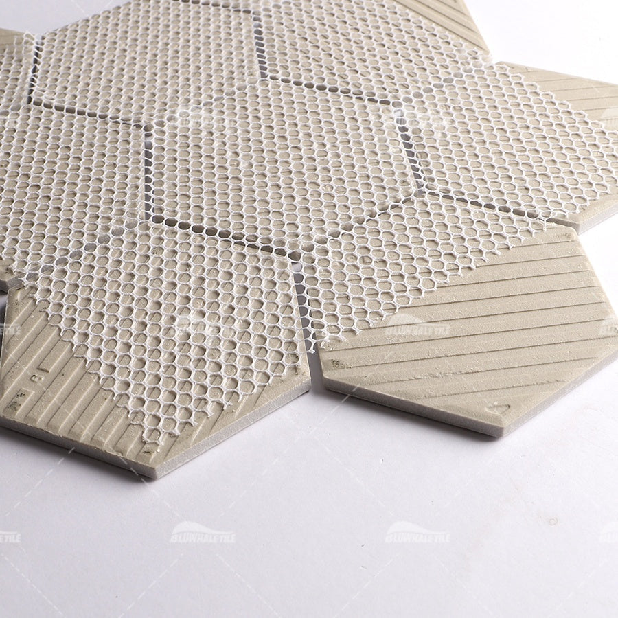 Bluwhale inkjet printed matte hexagon floor tiles 
