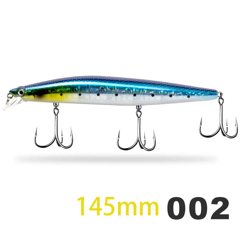 D1 Minnow Fishing Bait Suspending Floating 145mm/120mm Artificial Wobblers For Bass Tuna Flatfish
