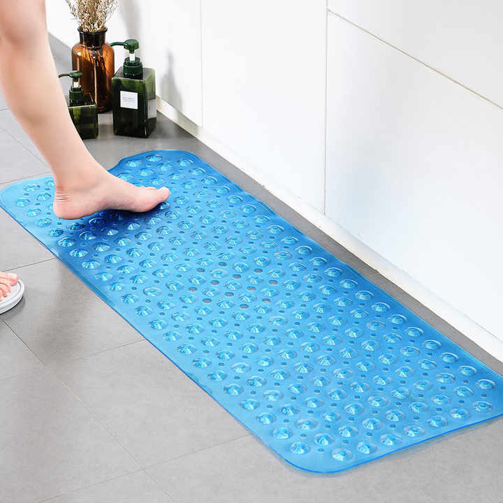 Hot Selling Eco-Friendly Waterproof PVC Bath Mat With Holes 