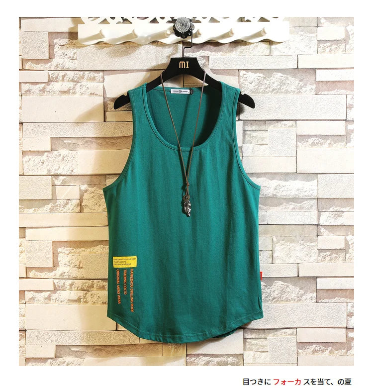 Áo Tanktop Thể Hình Nam, Vải Cotton Dáng Rộng Mùa Hè - Daisan Mart
