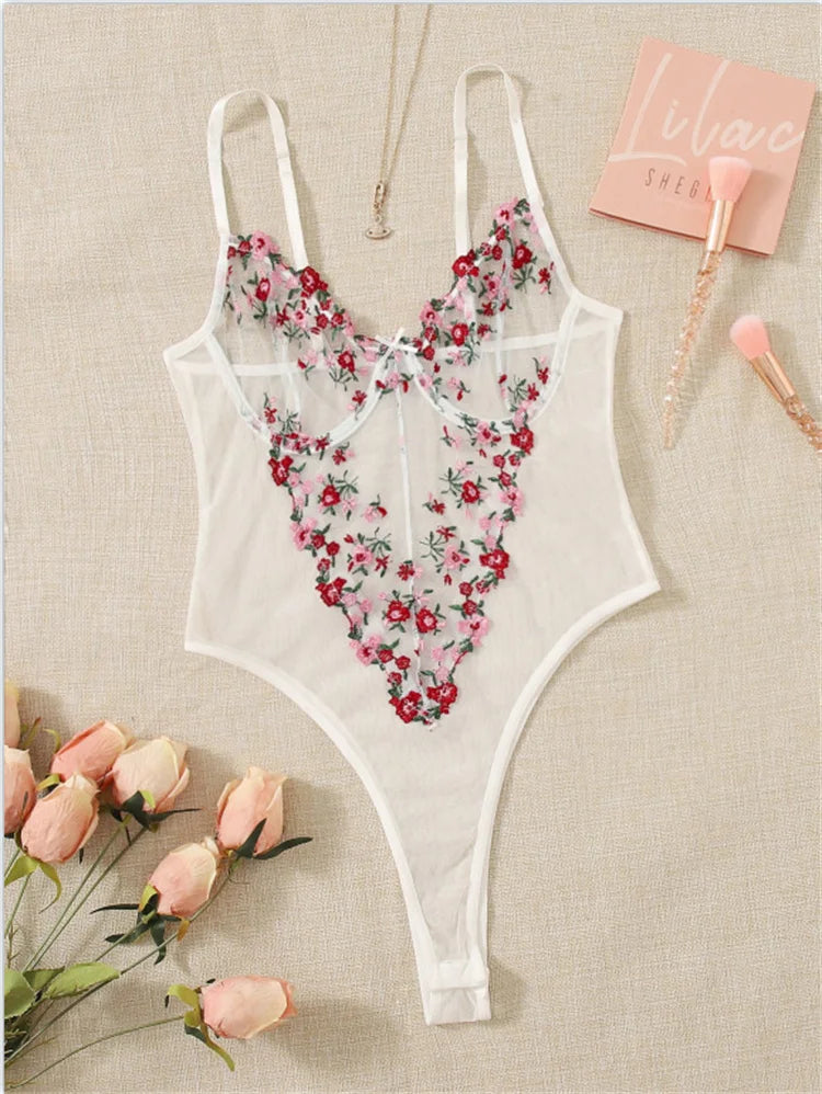 Đồ Lót Ren Hoa Gợi Cảm 2024 – Jumpsuit Quyến Rũ - Daisan Mart
