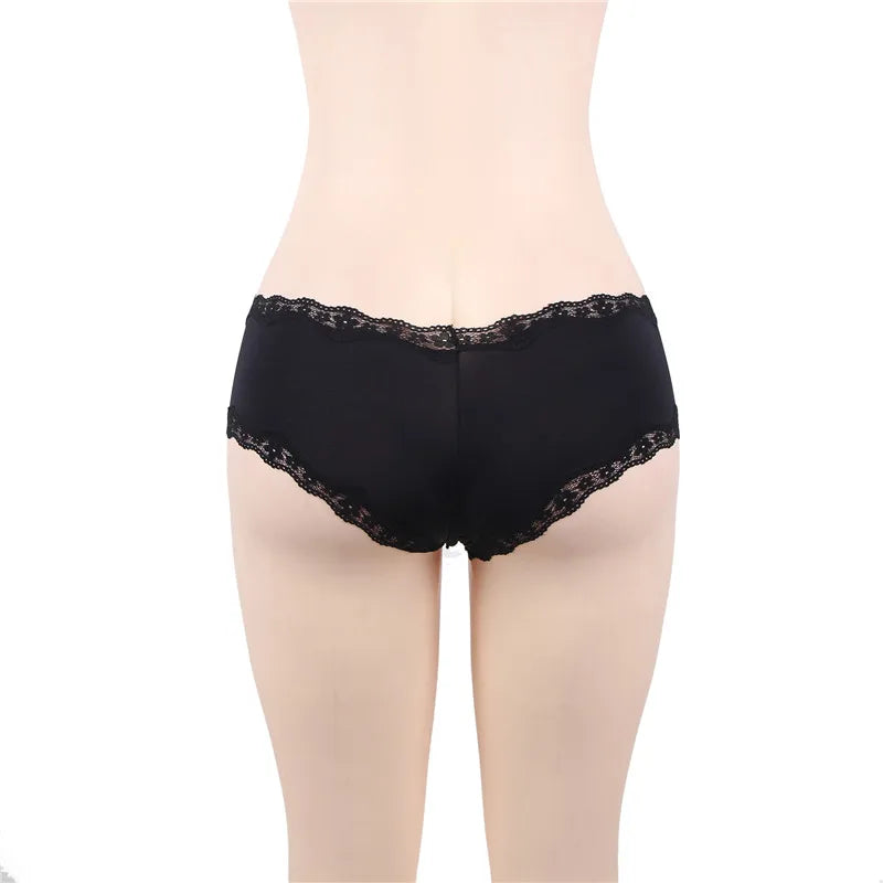 Brazilian Cotton Panties Plus Size Female Underwear Mid-Rise Comfortable Seamless Underpants Elastic Hot Sexy Panty Briefs Mujer