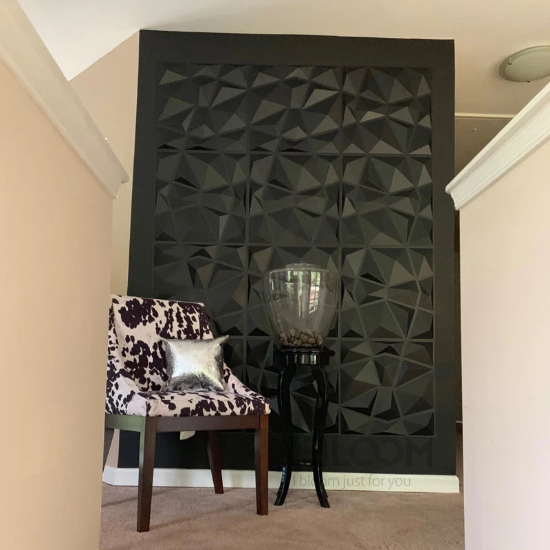 3D Diamond Decorative Art Wall Panels 30x30