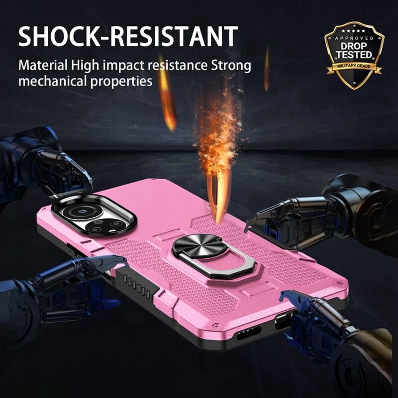 Hot 9 Play shockproof phone case, wireless charging, magnetic armor holder 