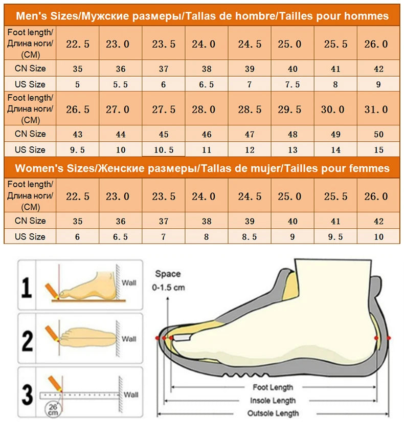 Men's and Women's Breathable Mesh Fashion Sports Shoes