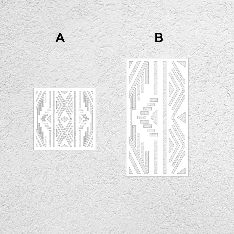40cm - 80cm Stencil For Decor Wall Paint Painting Template Furniture Large Tradition Arabic African Ancient Ethnic Flower S216