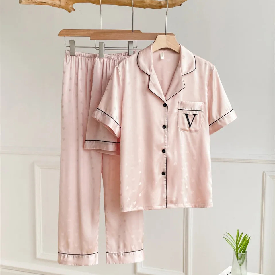 Bộ Đồ Ngủ Nữ Lụa Mát Ba Món Thời Trang Cao Cấp