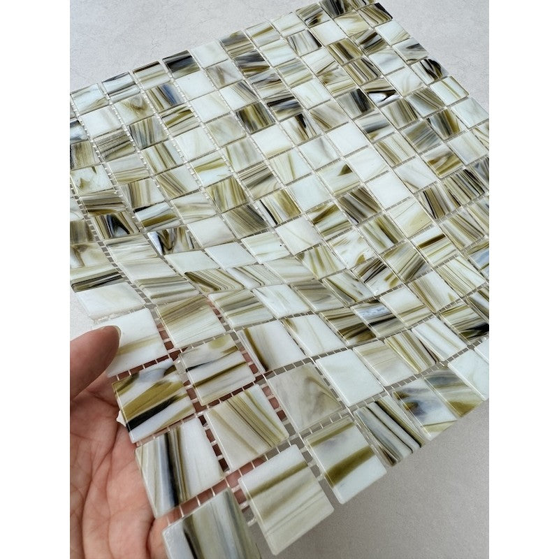 High-class glass mosaic tile MH 2317 