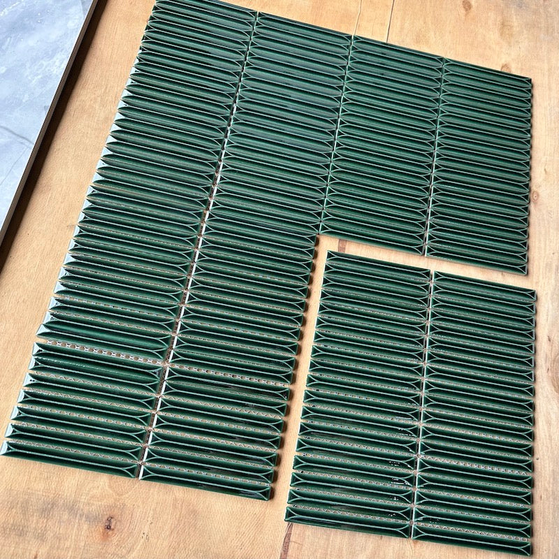 MHT 118 Green Chopstick Mosaic Tile 