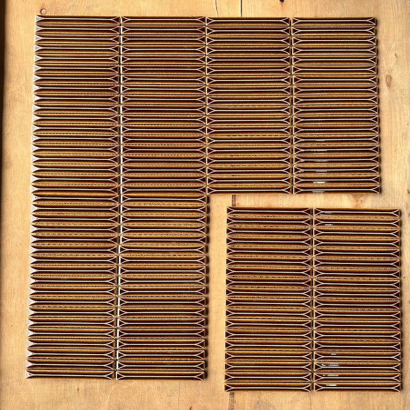 MHT 137 Chopstick Mosaic Tile Yellow 