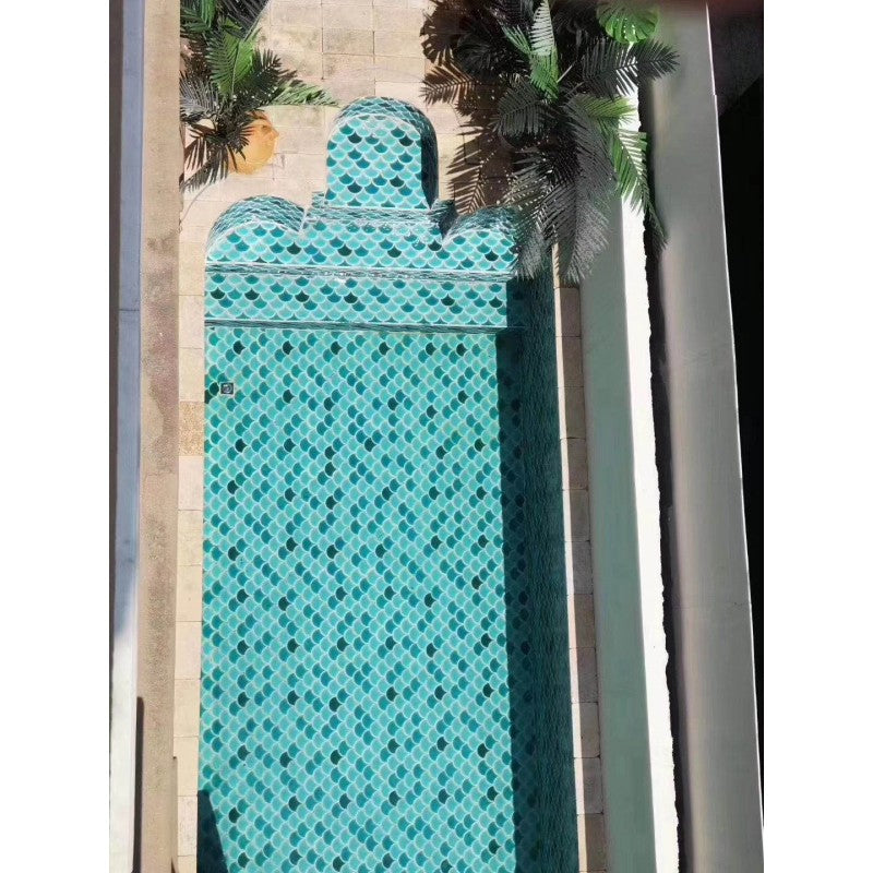 2-layer Reef Fish Scale Mosaic Tile MHF 9002 