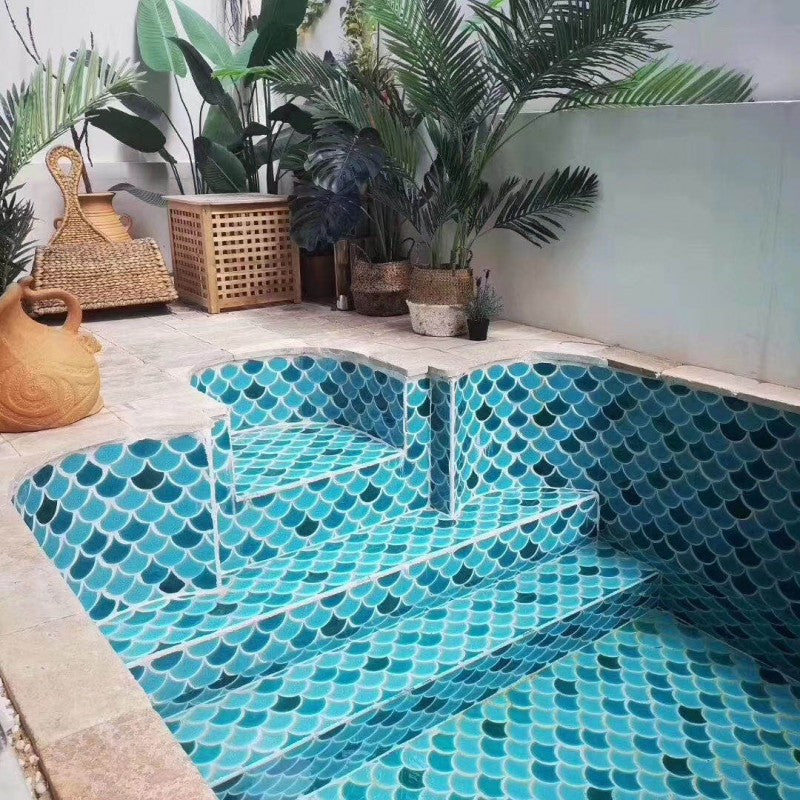 2-layer Reef Fish Scale Mosaic Tile MHF 9002 