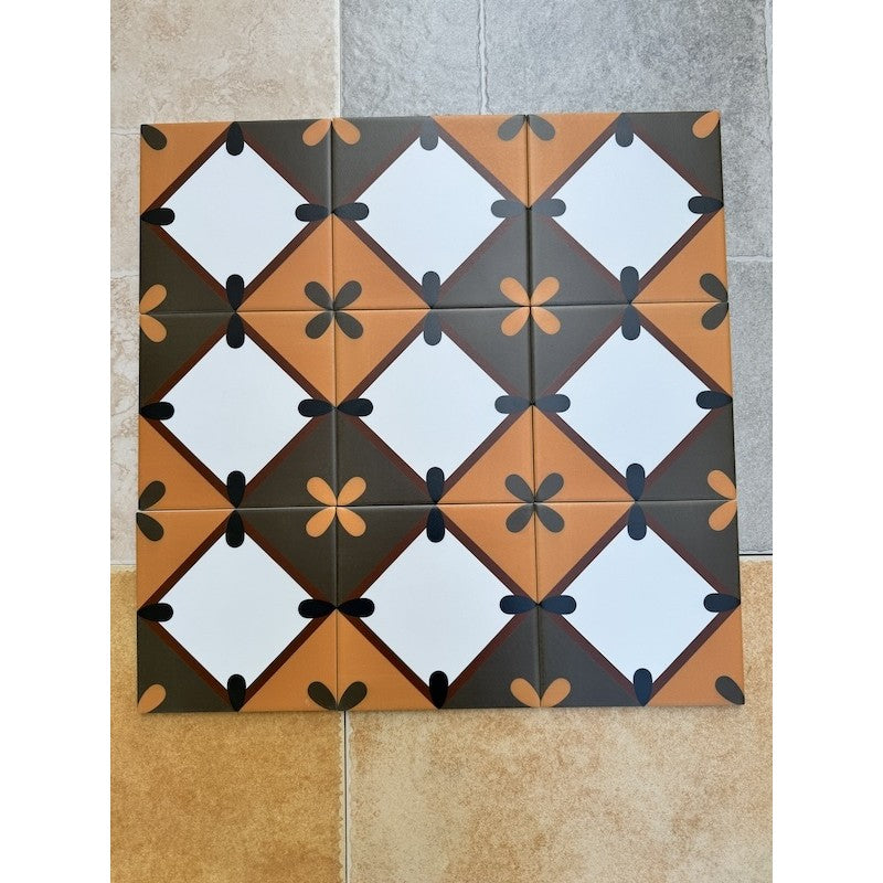 200x200mm MHB 338 Cement Tiles 