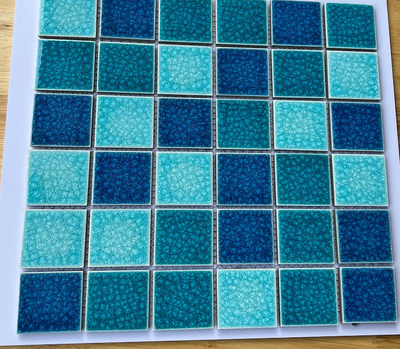MHG 968 2-Layer Cracked Glaze Ceramic Mosaic Tile 