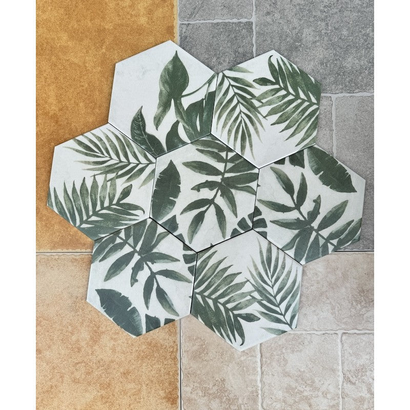Hexagonal Cement Tile 200x230mm FL 254 