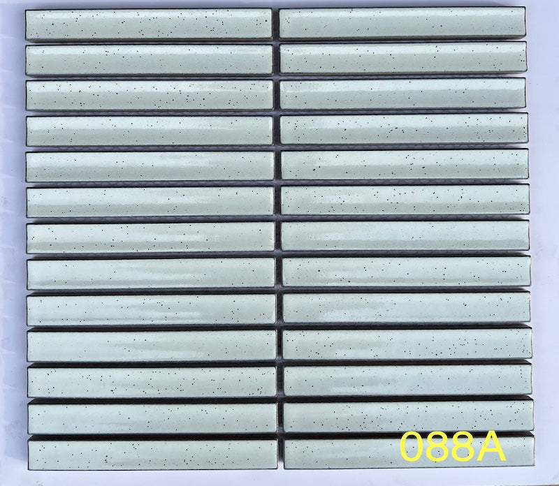 White Chopstick Mosaic Tile 088A 