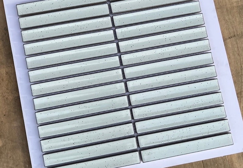White Chopstick Mosaic Tile 088A 