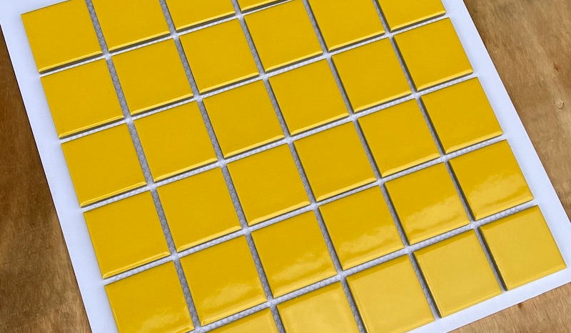 Yellow Ceramic Mosaic Tile MHG 4815 