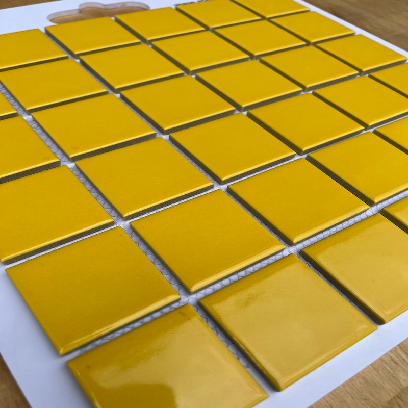 Yellow Ceramic Mosaic Tile MHG 4815 