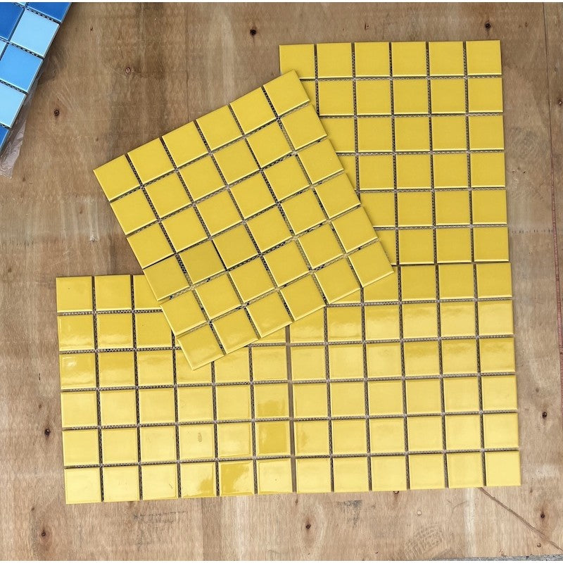Yellow Ceramic Mosaic Tile MHG 4815 