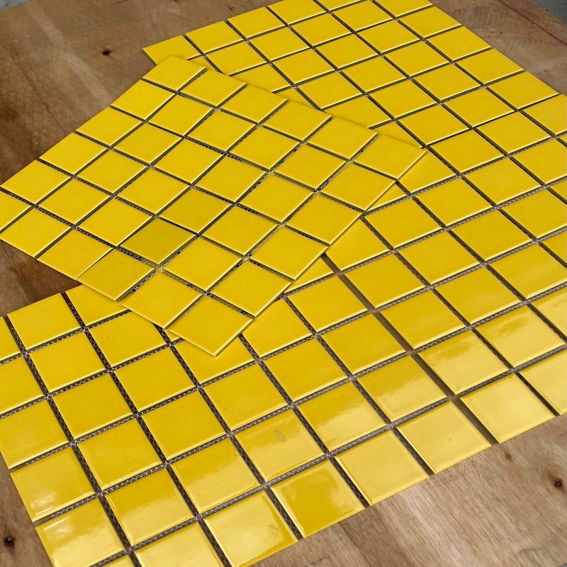 Yellow Ceramic Mosaic Tile MHG 4815 
